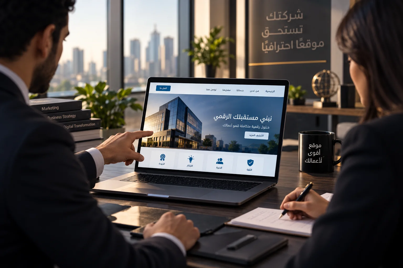 إدارة وتحديث مواقع الشركات والمؤسسات