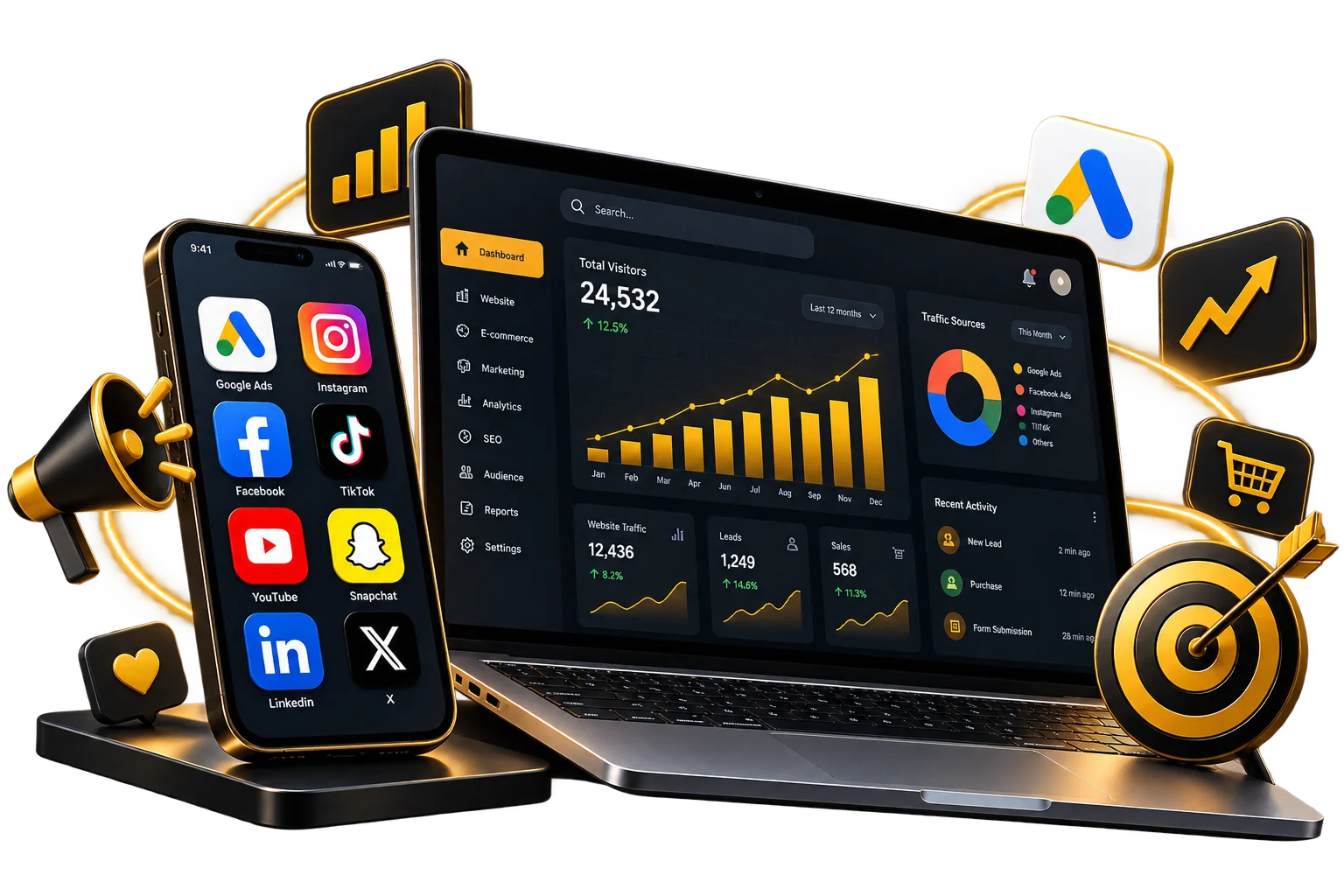 خدمات التسويق الرقمي وإدارة الحملات الإعلانية من Advirtave
